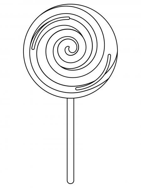 Lollipop coloring page image