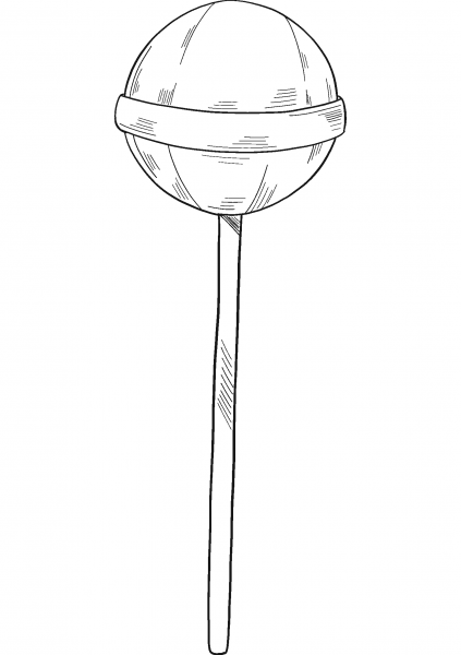 Lollipop coloring page image