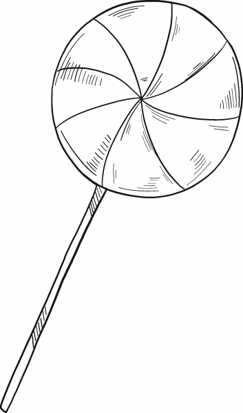 Lollipop coloring page image