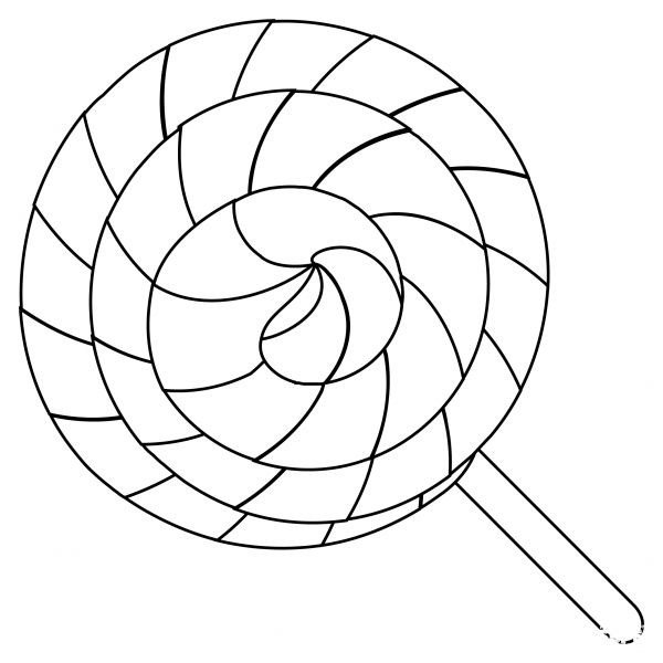 Lollipop coloring page image