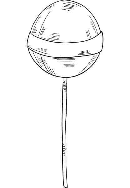 Lollipop coloring page image