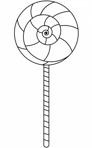 Lollipop coloring page image