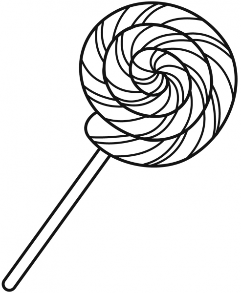 Lollipop coloring page image