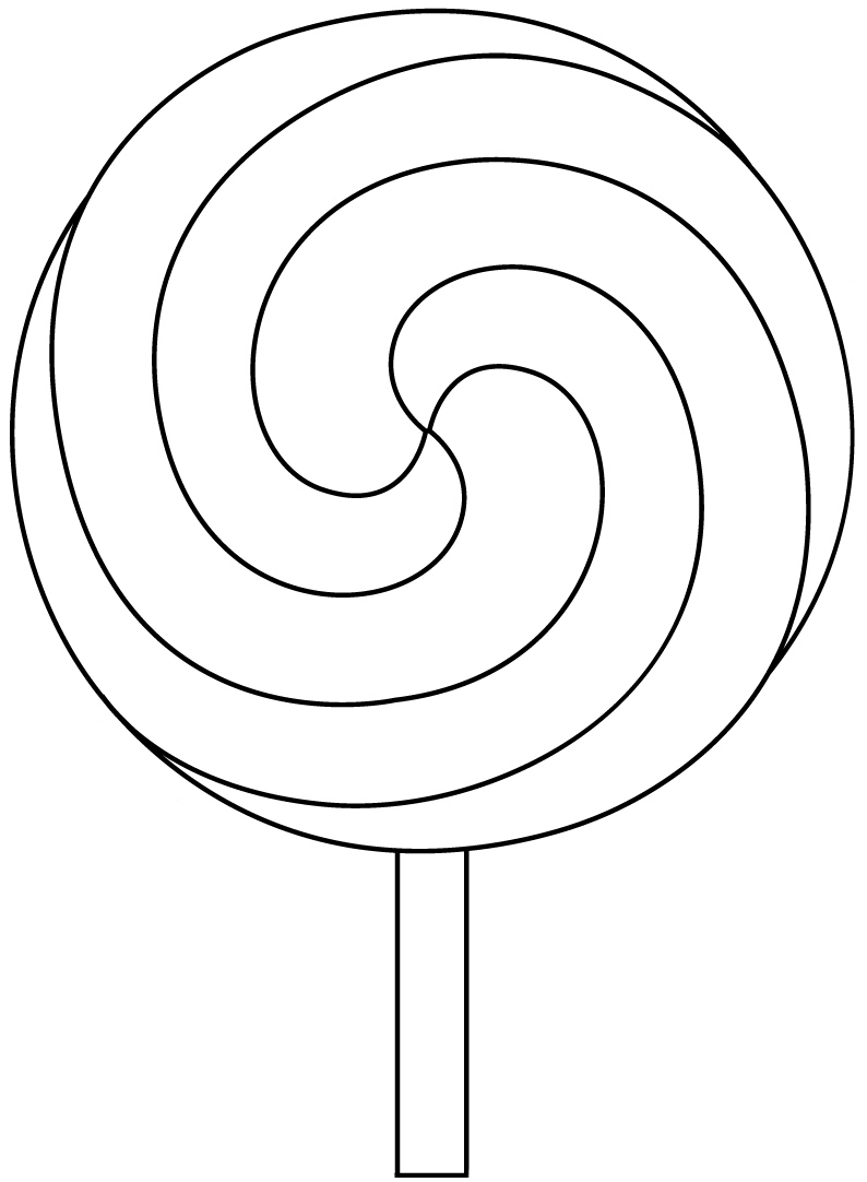 Lollipop coloring page - ColouringPages