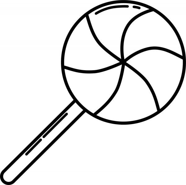Lollipop coloring page image