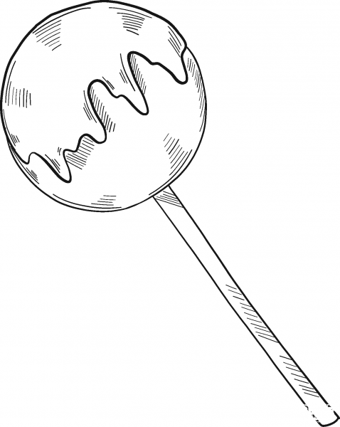 Lollipop coloring page image