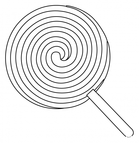 Lollipop Emoji coloring page image