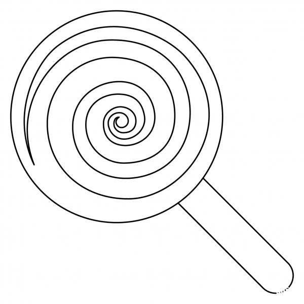 Lollipop Emoji coloring page image