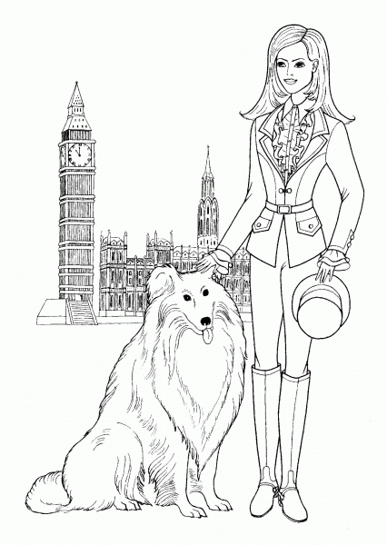 London Style coloring page image