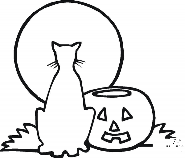 Lonely Halloween  coloring page image