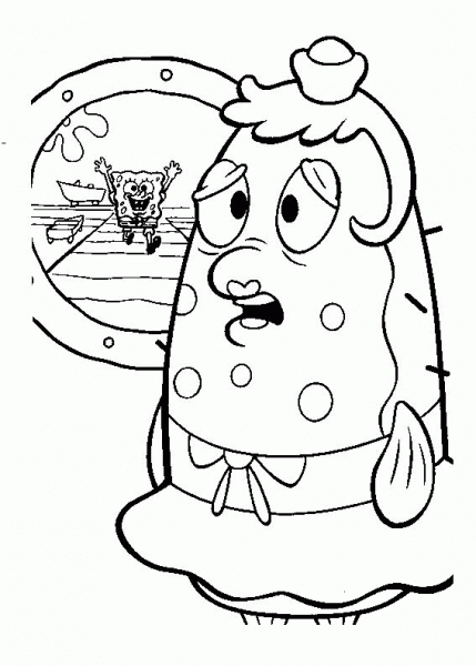 Lonely Patrick  coloring page image