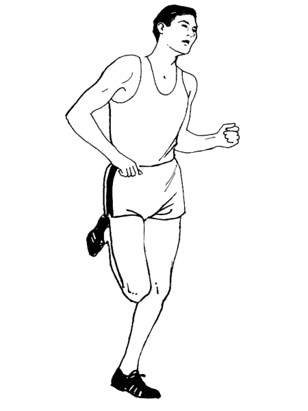 Long Distance Running coloring page image