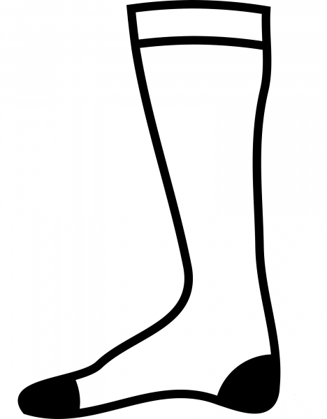 Long Sock coloring page image