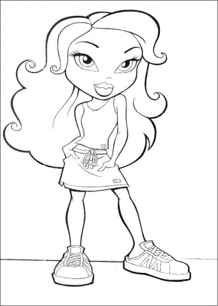 Look At My New Shoes! coloring page image