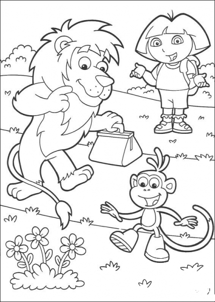 Look At These Flowers! coloring page image