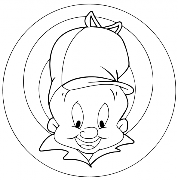 Looney Tunes Elmer Fudd coloring page image