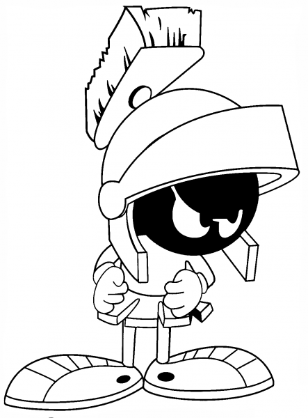 Looney Tunes Marvin the Martian coloring page image