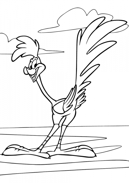 Looney Tunes Road Runner coloring page image