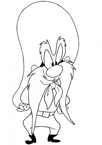 Looney Tunes Yosemite Sam coloring page image