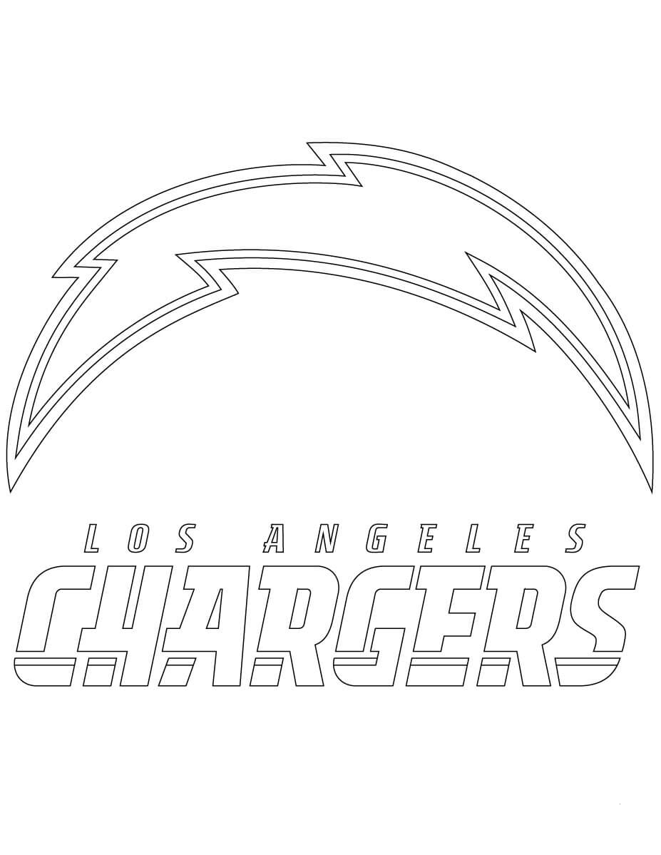 Los Angeles Chargers Logo coloring page ColouringPages