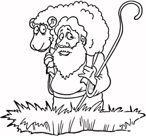 Lost Sheep  coloring page image