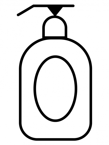 Lotion Bottle Emoji coloring page image