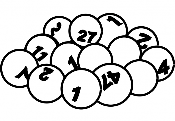 Lottery Balls coloring page image
