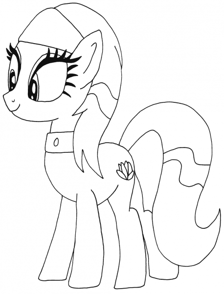 Lotus Blossom My Little Pony coloring page image