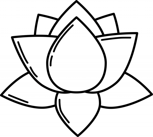 Lotus coloring page image