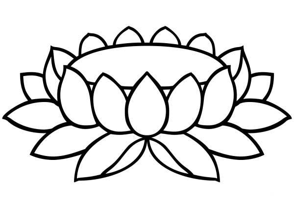Lotus Padma coloring page image