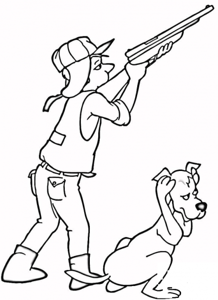 Loud Shot  coloring page image