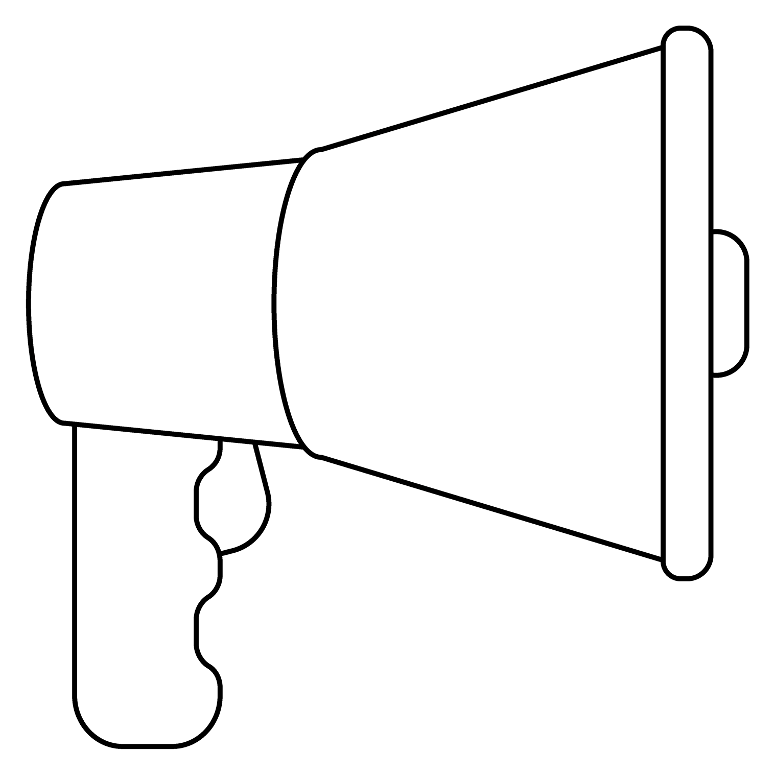 Loudspeaker Emoji coloring page - ColouringPages