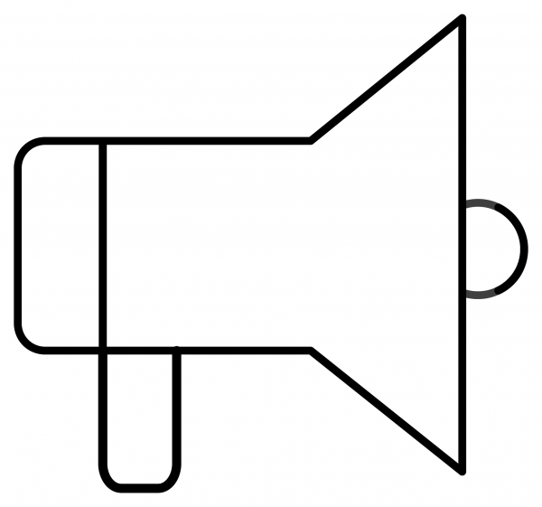 Loudspeaker Emoji coloring page image