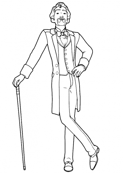 Louis MeÌrante from Leap! coloring page image
