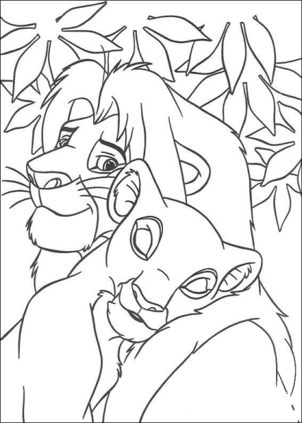 Love coloring page image