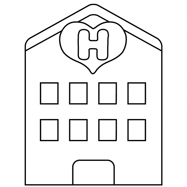 Love Hotel Emoji coloring page image