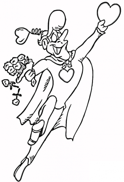 Lovely Macho coloring page image