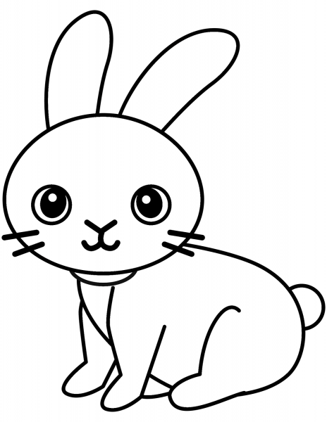 Lovely Rabbit coloring page image