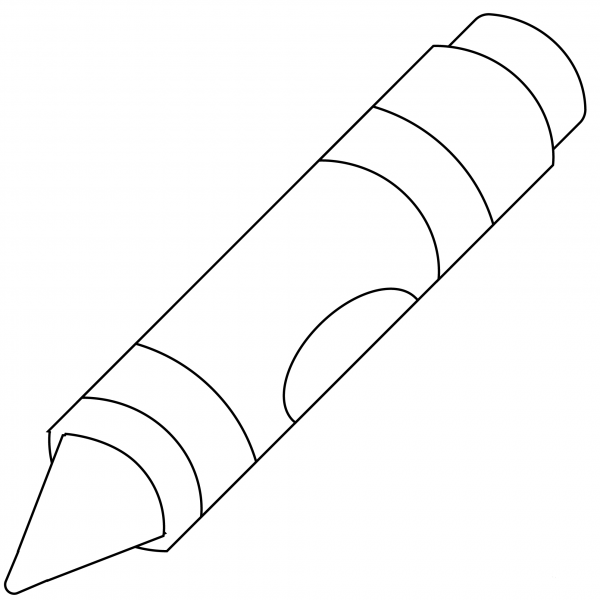Lower Left Crayon Emoji coloring page image