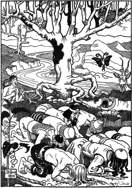 Lucians True History – Adoration coloring page image