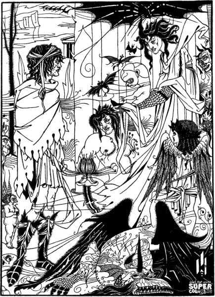 Lucians True History – Dreams coloring page image