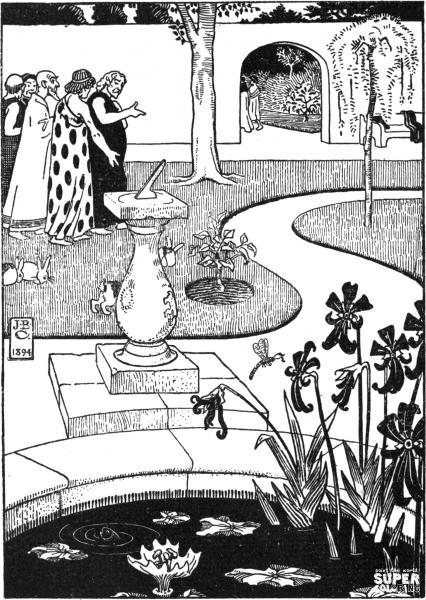 Lucians True History – Socrates Garden coloring page image