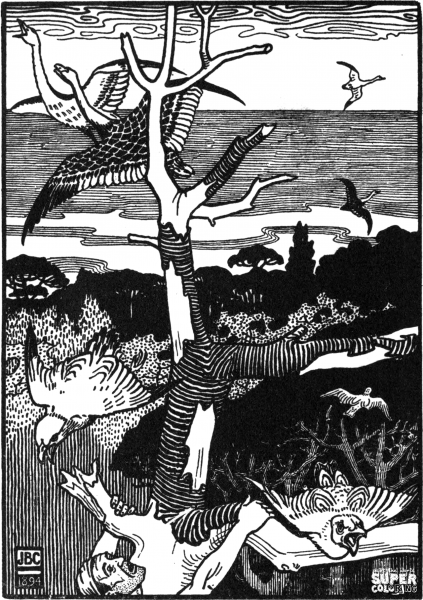 Lucians True History – The Floating Forest coloring page image