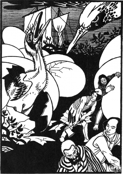 Lucians True History – The Halcyons Nest coloring page image