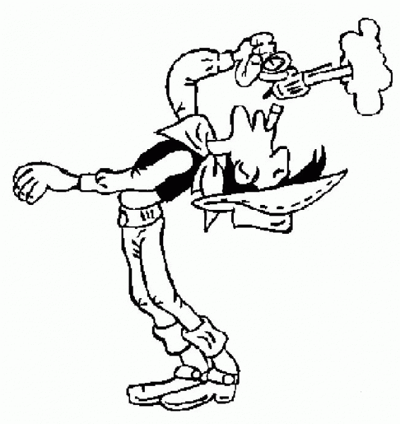 Lucky Luke is so cool coloring page image