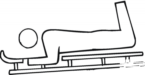 Luge  coloring page image