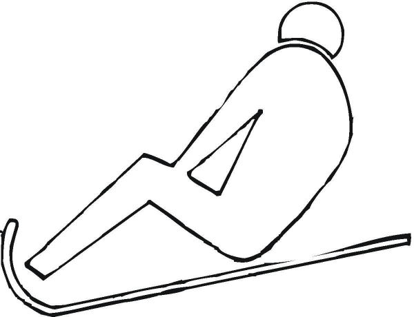 Luge Competition  coloring page image