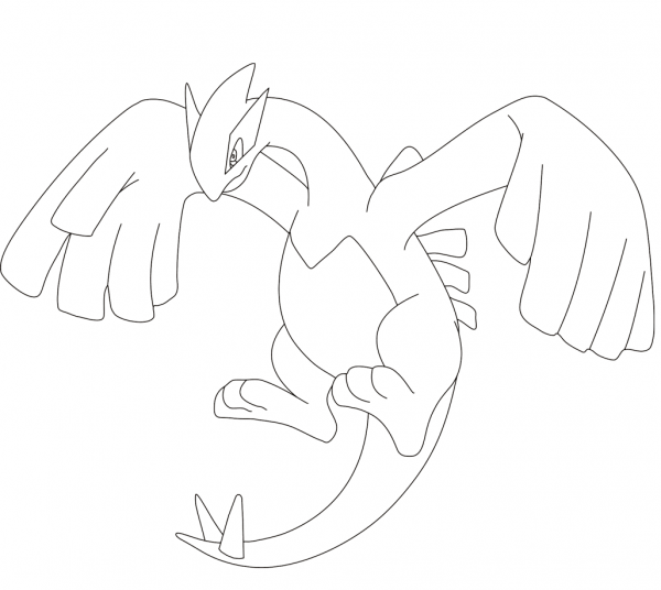 Lugia coloring page image