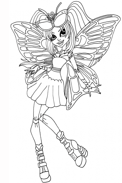Luna Mothews coloring page image