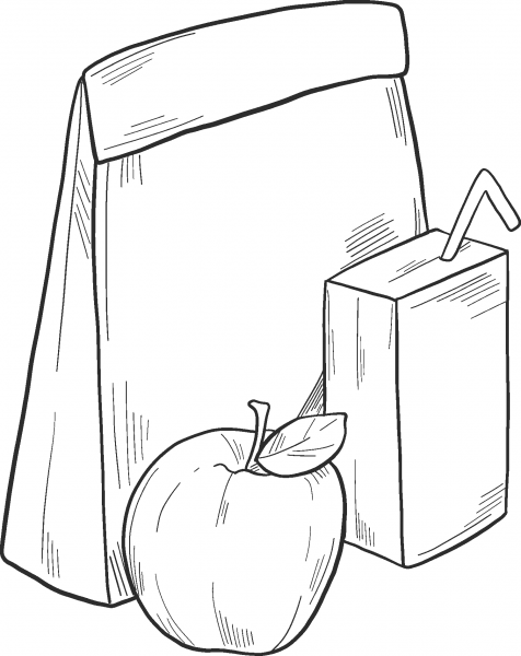 Lunch Bag coloring page image